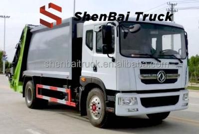 Dongfeng 4X2 One and Half Row 12cbm Municipal Sanitation Compression Garbage Truck for Sale