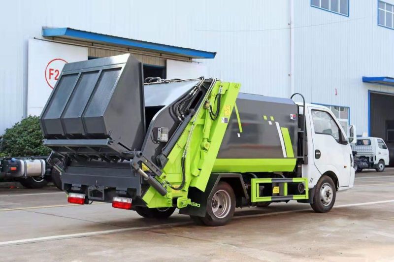 4*2 Dongfeng Small Garbage Compactor Truck 2-3tons Mini Garbage Compactor Truck