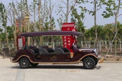8 Seats Electric Tourist Sightseeing Car Battery Operated Classic Retro Car
