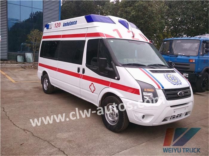 Diesel Gasoline Engine Ford Ambulance Car ICU Patient Transit Medical Clinic Hospital Ambulance