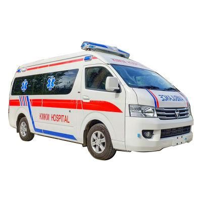 Good Quality Cheapest Right Hand Drive Left Hand Drive Foton G7 G9 Gasoline or Diesel Ambulance for Sale
