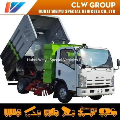 8cbm 8000liters 4X2 6wheels 120HP Road Sweeping Vehicle Vacuum Cleaning Street Dust Suction Sweeper Machine