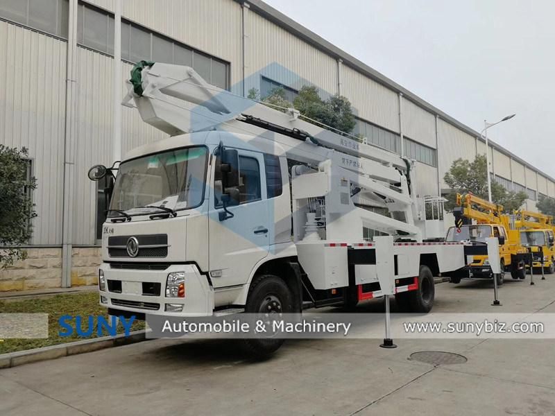 4X2 Light Duty Dongfeng Diesel 120HP Rhd 22m 24m 26m Aerial Platform Truck