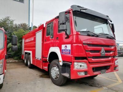 China Sinotruck HOWO 12000liters Foam Fire Emergency Rescue Escape Emergency Equipment Engine Fighting Truck