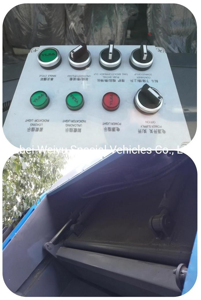 5000liters 4tons 5tons Dump Garbage Compactor Truck Waste Bin Truck Waste Transfer Truck