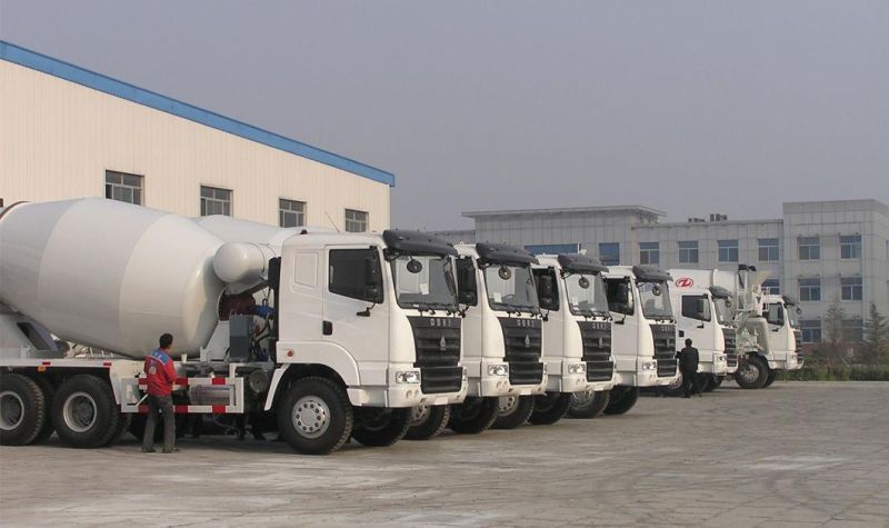 Transport Concrete to Construction Site 8m3 HOWO Cement Mixer Truck