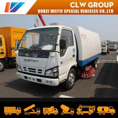 Japanese Brand Isuzu Road Cleaner Sweeper Truck Diesel Engine with 4 Brushes 40000m2/H Cleaning Capacity