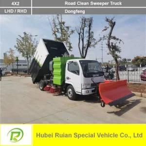 Water Clean Road Road Clean Sweeper Truck with Snow Shovel
