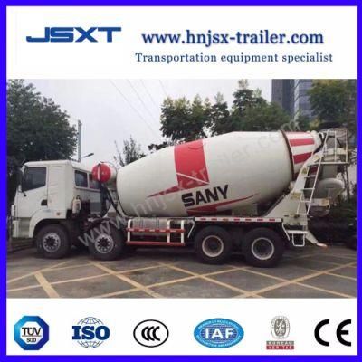 Jushixin Sany 8X4 14/16/18m3 Concrete Mixer Truck / Construction Machinery