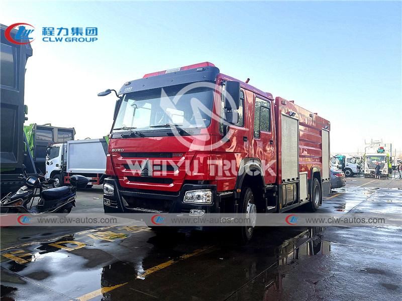 Sinotruk HOWO 4X2 6cbm 6000liters 6tons Water Tank Fire Fighting Truck Firefighter Truck Fire Rescue Truck