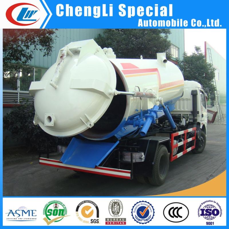 20% Discount off Dongfeng 4ton 4000L Vacuum Sewage Suction Tank Trucks for Sale