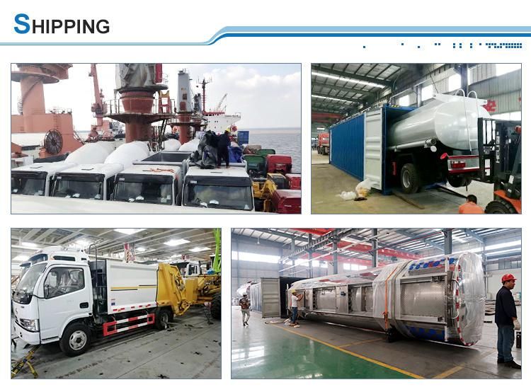 DFAC 4X2 Self-Loading Compactor Garbage Equipped with Hydraulic Compression System and Bin Lifter for Loading Garbage