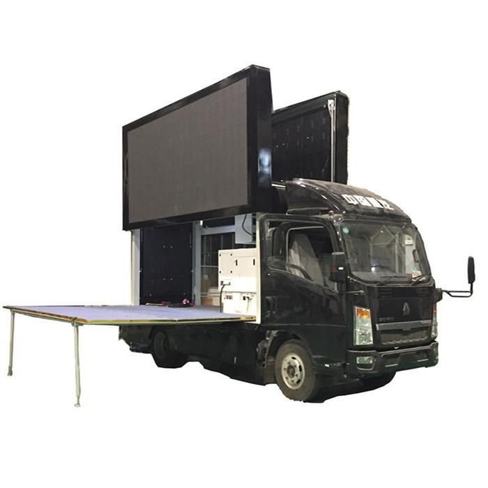 Euro III Rhd Sinotruk HOWO 4X2 P6 LED Billboard Truck for Sale