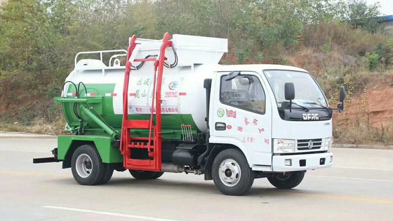 6 Wheel 5cbm PLC Full Automatic Kitchen Garbage Truck for Sale