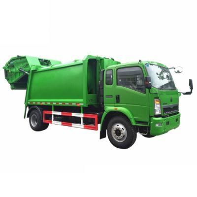 Sinotruk HOWO Small 6t Compression Garbage Trucks Hydraulic 6cbm Garbage Compactor 6ton Waste Collection Vehicle
