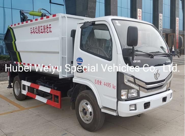 5m3 5cubic Meters Leak-Free Compressed Garbage Truck Waste Collecting Transit Rubbish Truck