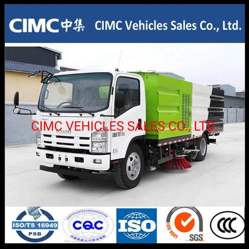 Isuzu Nqr Road Sweeper Cleaner Sweeping Washer Airport Cleaning Truck 3m3 5cbm 8m3 8ton