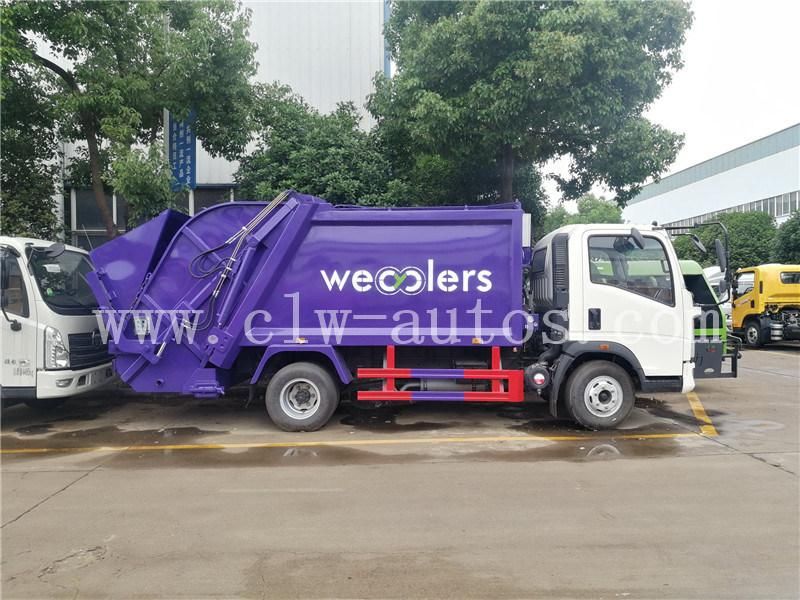 Sinotruk HOWO 10000liters 10cbm 4X2 Compactor Garbage Truck Trash Collection Truck Garbage Removal Truck for Sanitation