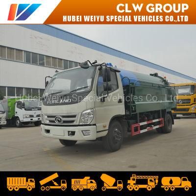 Foton Forland 8000liters Vacuum Sewage Suction and Cleaner Truck