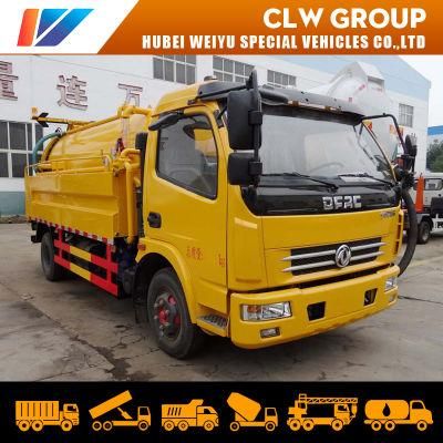 Dongfeng 2cbm Water Tank 2cbm Sewage Tank High Pressure Washing and Cleaning Vacuum Sewage Suction Tanker Truck