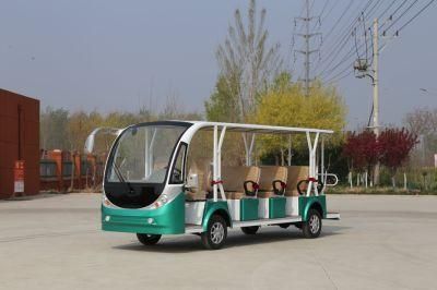 Golf Cart 14 Seats Shuttle Electric Car Battery Powered Tourist Sightseeing Antique Classic Old Vintage Car