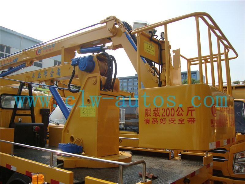 FAW 4X2 16meters Folding Arm Aerial Work Platform Truck with Hydraulic Lifter Boom Truck