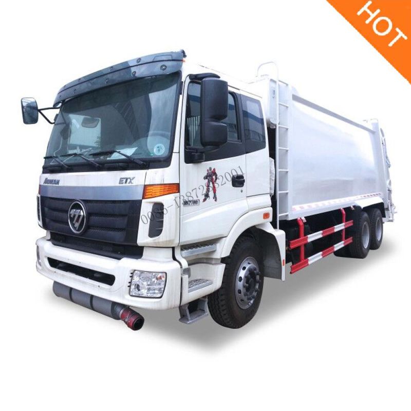 Foton Auman 6X4 15m3 Garbage Compactor Truck Capacity