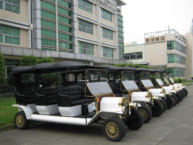 High Quality Good Price 8 Seats Electric Golf Cart with Lead-Acid Battery Electric Vintage Car