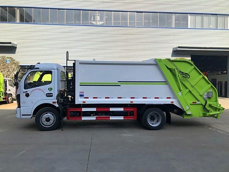 Dongfeng Chassis New Single Cab 165HP Diesel Type Manual Left Hand Drive Garbage Truck