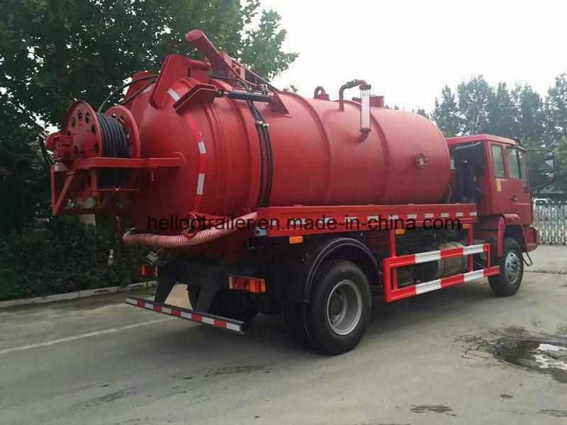 High Pressure Cleaning 4X2 Sewage Suction Tanker Truck