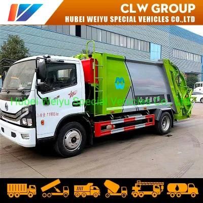 Dongfeng Furuicar 4X2 9cbm 9000liters Garbage Compactor Truck Rearloading Waste Removal Truck for Sanitation Services