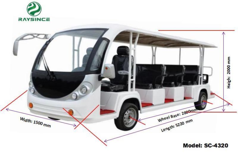 Professional Manufacture Cheap Prices Electric Passenger Bus Solar Sightseeing Car