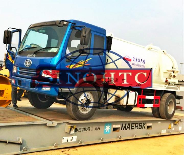 10m3 sewage suction truck/ 4X2 sewage vacuum suction truck