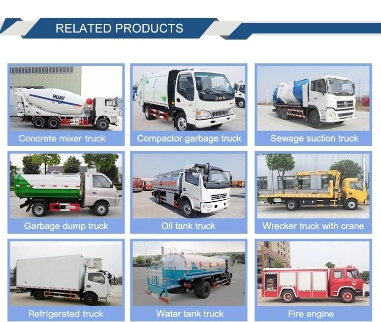 Dongfeng Mini 5cbm 6cbm Water Fire Fighting Truck