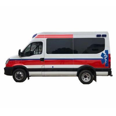 Emergency Vehicle Petrol 120 ICU Negative Pressure Emergency Ambulance with Defibrillator and Electrocardiograph