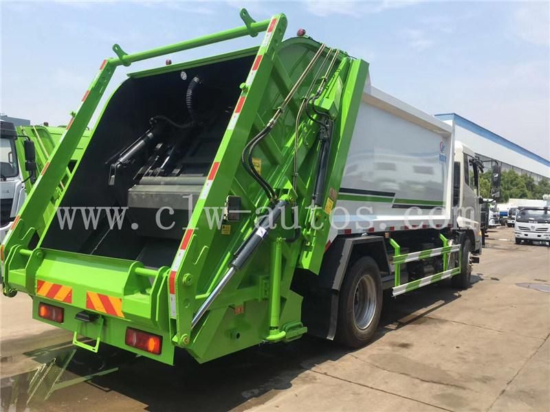 Dongfeng Tianjin DFAC 10-14cbm Garbage Compactor Truck Compressed Garbage Collecation Trucks