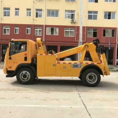 4X2 Road Rescue Recovery Vehicles Integrated Tow and Crane Wrecker Truck