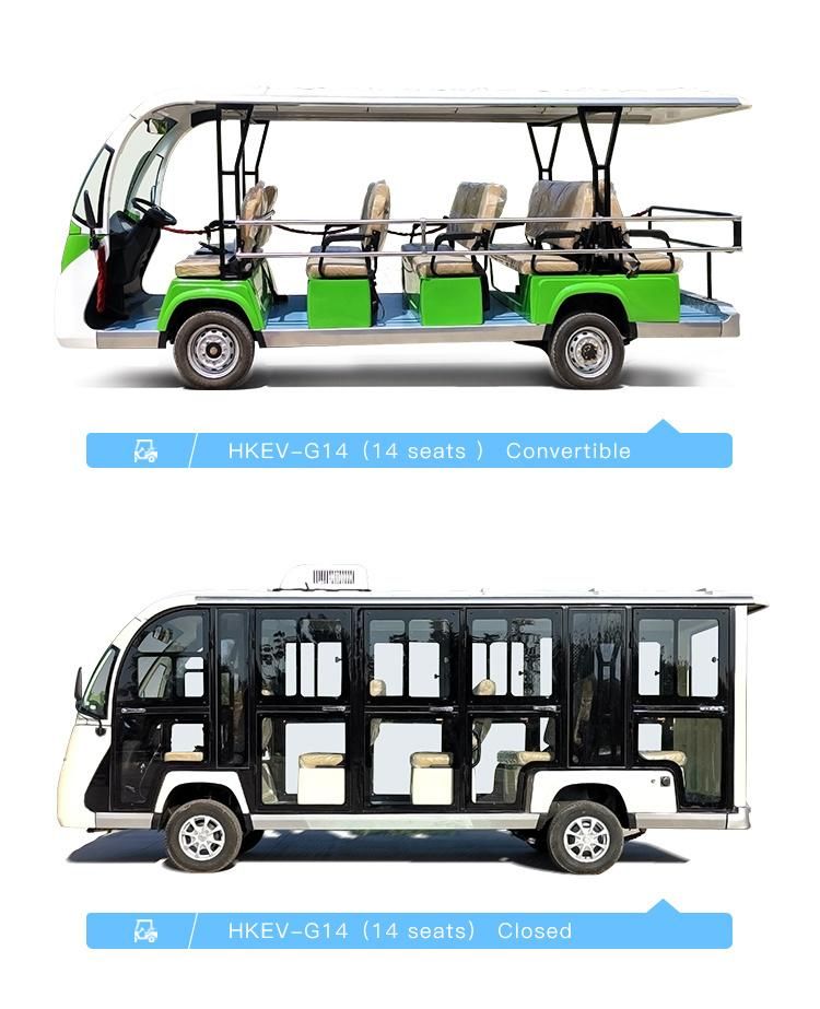 Port Airport Haike Shandong, China Electric Bus 11 Seater Sightseeing Car