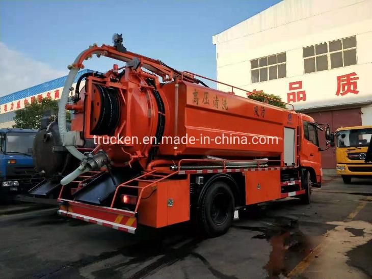 Hot Sale 14000liters Vacuum Pump Sewer Jetting Cleaning Car Sewage Suction Truck Manufacturer