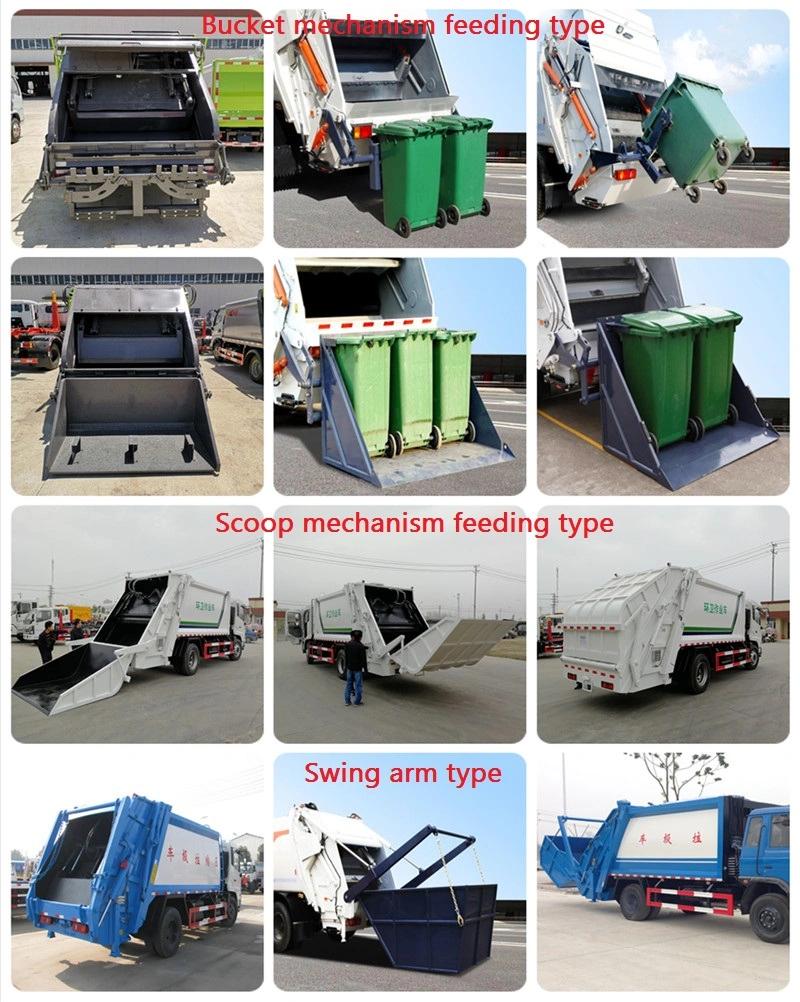 DFAC 4X2 Small Garbage Waste Compactor Truck, Garbage Compression Truck for Sale with New Sytle of Cab