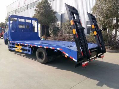 Dongfeng Lowbed Semi Truck Trailer Load Machines Load Trailer Flatbed Tipper Van Semi Trailer Truck