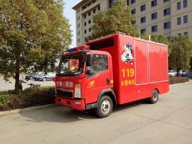 HOWO Light Fire Digital Mobile Billboard Truck for Sale