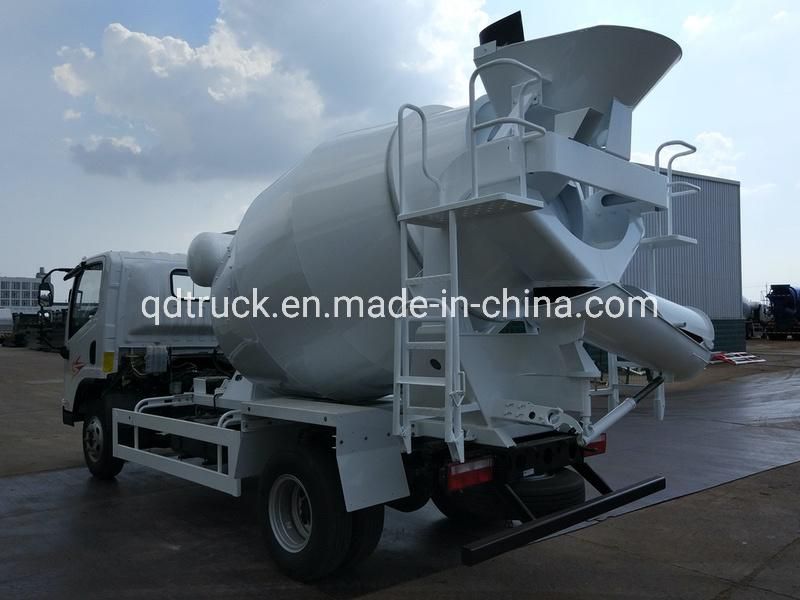 4x2 driving Ready mix cement 3 yard concrete mixer trucks