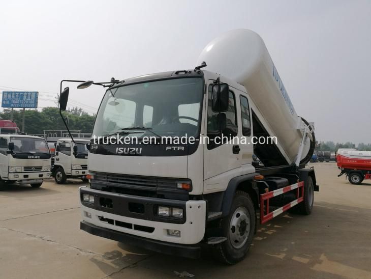Isuzu 10m3 12m3 Left Hand Drive 4*2 Sewer Scavenger Tanker Truck