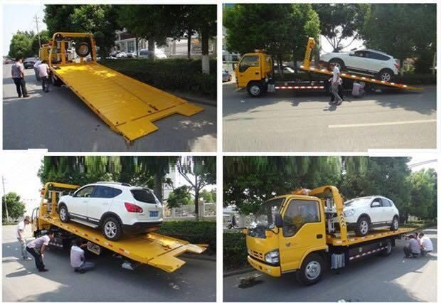 Dongfeng 4*2 Wrecker Tow Truck Flatbed Road Rescue Truck