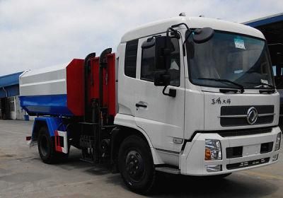 China Manufacturer 4X2 Hanging Bucket Side Loading Garbage Truck