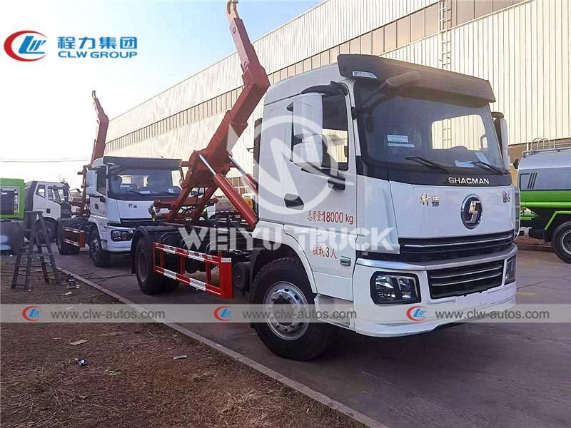 Shacman 10tons Hydraulic Hooklift Garbage Truck with 10000liters Garbage Container