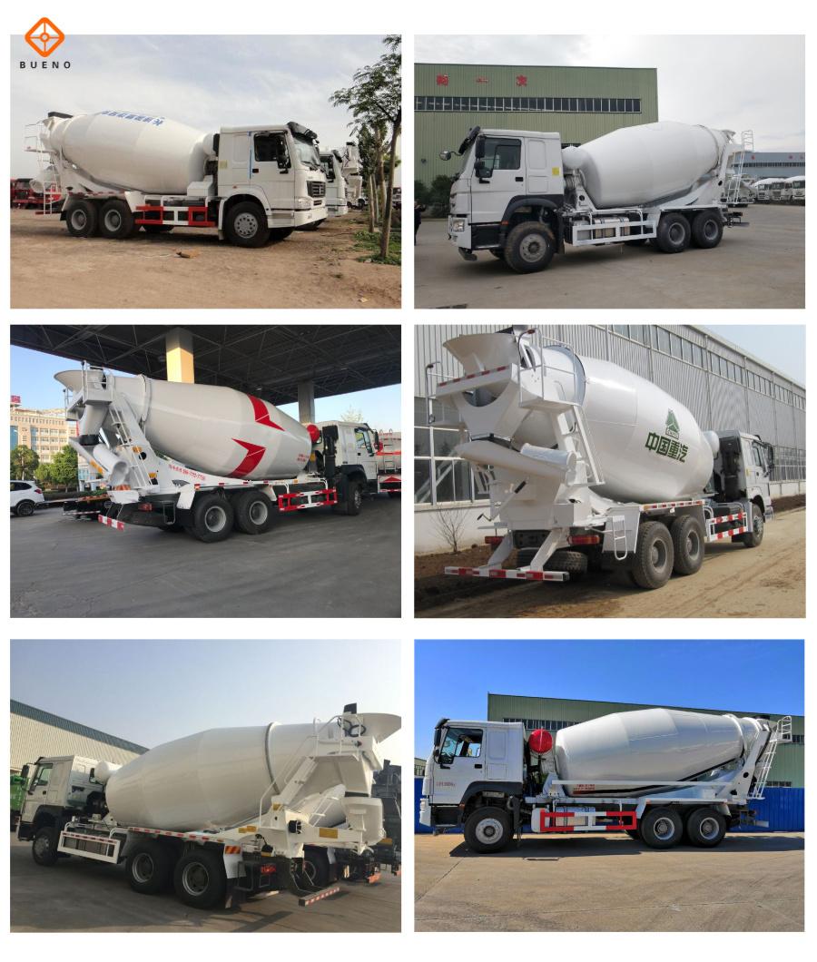 12cbm China Sinotruk HOWO Euro2 6*4 Left Hand Driving LHD 340HP Concrete Mixer Truck