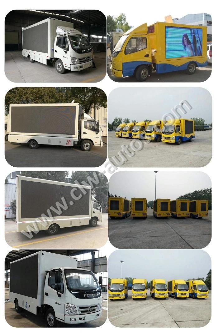 Sinotruk HOWO 4X2 Light Truck P4 P5 P6 High Pixel Mobile LED Advertising Truck