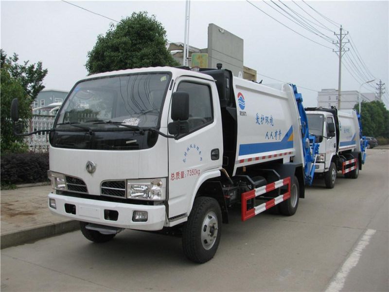 Dongfeng Frika 4X2 6cbm Used Compressed Garbage Truck, Compressed Waste Truck for Sale